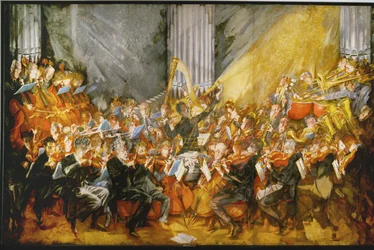 La Orquesta (pintura sobre lienzo)