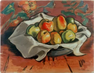 Naturaleza muerta con manzanas
