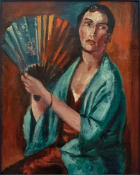 Mujer con abanico
