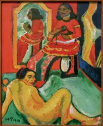 Indio y mujer