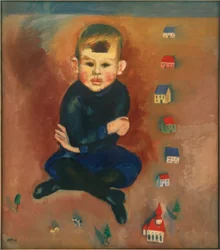 Niño con juguetes