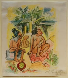 Fotografías de viaje Italia - Mar del Sur (Tres mujeres sentadas)