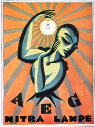 Lámpara Nitral de AEG / Diseño de cartel