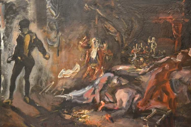 Alemán: Don Juans Begegnung mit dem steinernen Gast El encuentro de Don Juan con el convidado de piedra