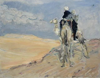 Tormenta de arena en el desierto libio, 1914