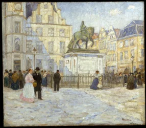 Plaza del mercado y Jan Wellem