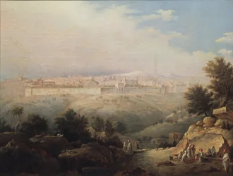 Vista de Jerusalén, 1821