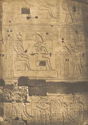 Bajorrelieve tomado de la pared occidental del gran Templo de Isis, en Philae