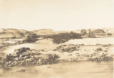 Entrada de la primera catarata cerca de Asuán, 1849-50