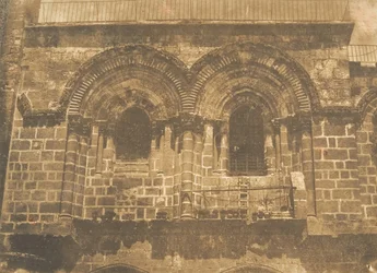 Fachada de la Iglesia del Santo Sepulcro, en Jerusalén No. 2 parte superior, agosto 1850