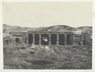 Gournah, Palais de Ménephta 1er, Tebas, 1849-51, impreso en 1852