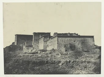 Gran Templo de Isis en Filé, Vista General Tomada del Norte, Nubia, 1849-51, impreso 1852