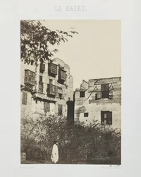 Casa y jardín en el Barrio Francés, Egipto, 1850