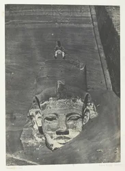 Ibsamboul, Coloso Occidental del Speos de Phrè, Nubia, 184951, impreso 1852