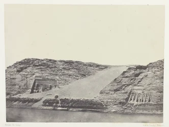 Ibsamboul, Les Deux Spéos; Nubie, lámina 101 del álbum "Egypte, Nubie, Palestine et Syrie" (1852)