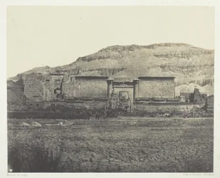 Médinet-Habou, Vista General de las Ruinas, Tebas