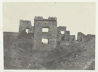 Médinet-Habou, Fachada Oriental del Gineceo de Ramsés-Méiamoun, Tebas