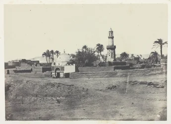 Mezquita de El-Arif y Tumba de Murad-Bey, Alto Egipto, lámina 13 del álbum "Egypte, Nubie, Palestine et Syrie" (1852)