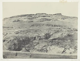 Necrópolis de la antigua Licópolis, Alto Egipto, lámina 12 del álbum "Egypte, Nubie, Palestine et Syrie" (1852)