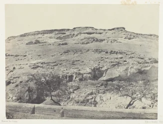 Necrópolis de la antigua Licópolis, Alto Egipto, lámina 12 del álbum "Egypte, Nubie, Palestine et Syrie" (1852)