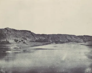 Nubia. Ribera Oriental del Nilo, Pueblo de Bab. Vista tomada al sur de Filé