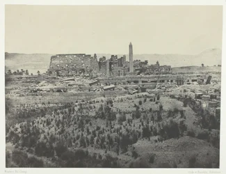 Palais de Karkak, Vista general de las Ruinas, Tomada al este, Tebas