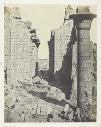 Palacio de Karnak, Patio de los Bubastitas y Entrada Principal de la Sala Hipóstila; Tebas