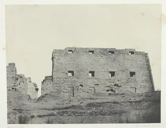 Palacio de Karnak, Grandes Pilones del Suroeste, Tebas, 1849-51, impreso en 1852