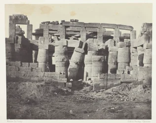 Palacio de Karnak, Sala Hipóstila vista desde el norte; Tebas