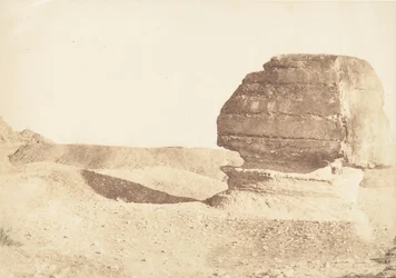 Perfil del Gran Esfinge, tomado desde el Sur, diciembre 1849
