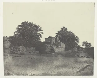 Ruinas de una fortificación romana, Philoe; Nubia, lámina 71 del álbum "Egypte, Nubie, Palestine et Syrie" (1852).
