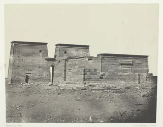 Templo de Dakkeh Antigua Pselcis, Nubia, 1849-51, impreso en 1852