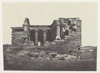 Templo de Maharakkah (Hièra Sycaminos Des Grecs); Nubia, lámina 96 del álbum "Egypte, Nubie, Palestine et Syrie" (1852)