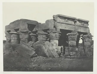 Templo de Ombos, Alto Egipto, lámina 65 del álbum "Egypte, Nubie, Palestine et Syrie" (1852)