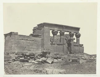 Templo de Debod, Parembole del Itinerario de Antonino, Nubia, 1849-51, impreso en 1852