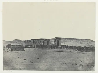 Templo y pueblo de Débôd, Parembole del Itinerario de Antonino, Nubia, 1849-51, impreso en 1852