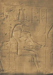 Thot Ibiocéfalo, dios de las letras en Philae, abril de 1850