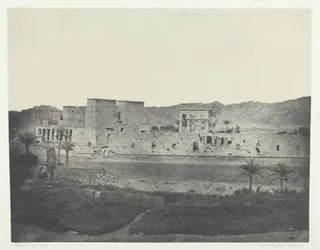 Vista tomada de la isla de Beghé, al oeste, Philoe, Nubia, 1849-51, impreso 1852
