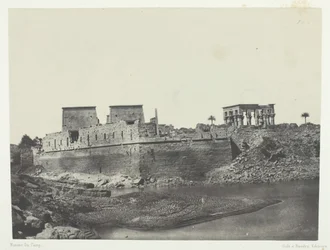 Vista tomada desde el ángulo suroeste, Philoe, Nubia