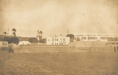 Vista de Syout - Palacio del Pachá, 1850