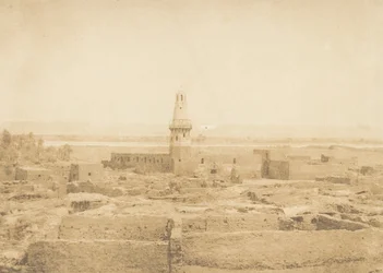 Vista del pueblo de Edfou, 1849-50