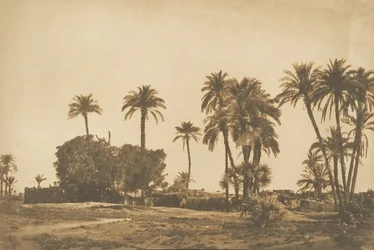 Vista del Pueblo de Hamarneh, cerca de Dendérah Rive droite