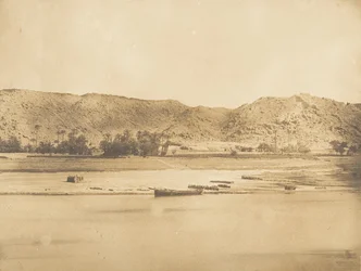 Vista tomada al sureste de Philae - Cherk-el-Hesseh, 1849-50