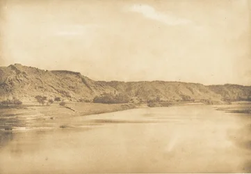 Vista tomada al sureste de Philae - Pueblo de El-Bâb