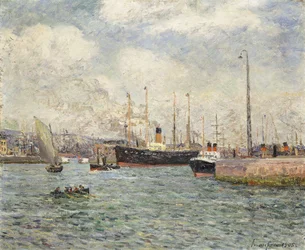 El puerto de Le Havre, 1905