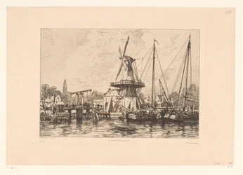Vista de Haarlem À Haarlem (Holanda) (título sobre objeto)