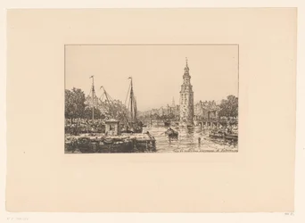 Vista de la torre Montalbán en Ámsterdam
Tour de Montalban Amsterdam