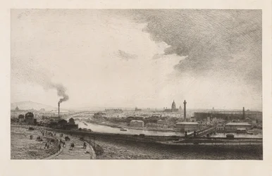 París en 1867, Vista desde el Trocadero
