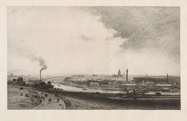 París en 1867, Vista desde el Trocadero