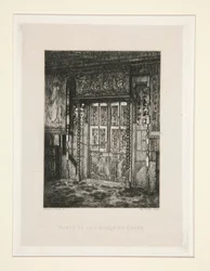 Porte de la galerie de ch?ne (Puerta de la Galería de Roble), pl. 8 de la suite Chez Victor Hugo (Victor Hugo